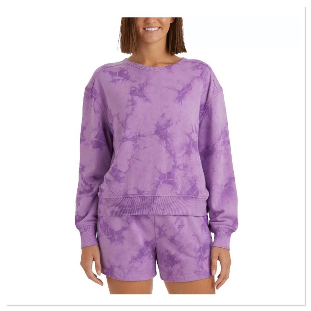 Women’s French Terry Tie Dye Sweatshirt Member’s Mark NWT